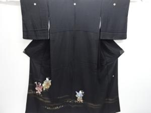 作家物　童子模様留袖（比翼付き）